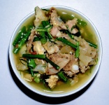 Kruidig varkensvlees soep Thais eten