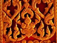 Traditional Thai Art Of Thai Temple