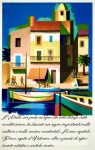 Cestování Vintage plakát Itálie Světlé