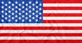 Mappa e bandiera degli Stati Uniti