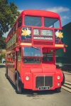 Vintage dvoupatrový autobus