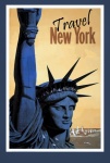 Vintage cestovní plakát v New Yorku
