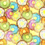 Donuts em aquarela