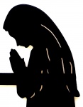 Mujer rezando
