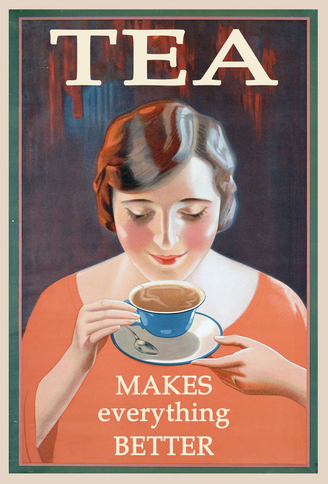 Tea Vintage Retro Poster Free Stock Photo - Public Domain Pictures