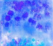 Abstract watercolor art hand paint