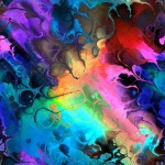 Abstracte kleurenfractal kleurrijk