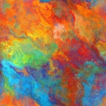 Arte abstrata cores colorido