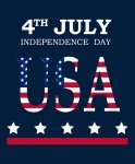 Amerikaanse onafhankelijkheidsdag poster