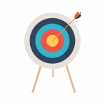 Archery Target Board Clipart