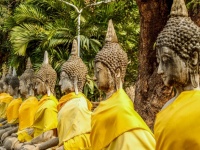 Ayutthaya, historický park, thajsko