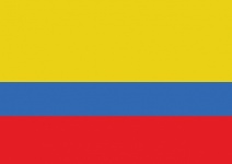 Projekt flagi motywy Kolumbii