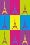 Eiffel-torony pop art