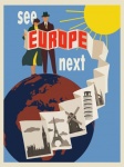 Poster de călătorie în Europa
