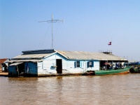Wioska pływająca Tonle sap jezioro Kambo