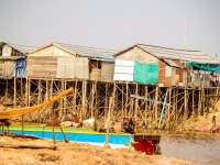 Villaggio galleggiante Tonle sap lago Ca