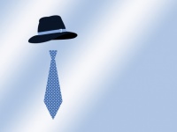 Cappello, Fedora Blue Tie
