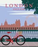 Plakat podróżniczy w Londynie