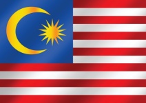 Malaysia flagga tema idé design