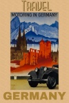 Viaje en automóvil Alemania Poster
