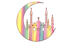 Muslimská mešita, islámské náboženství e
