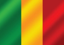 Republiek Mali vlag thema's idee ont