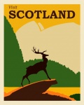 Cartaz de viagens da Escócia