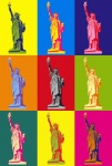 Statue de la liberté Pop Art
