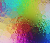 Waterdruppels olie regenboogkleuren