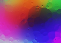 Wasser Tropfen Öl Regenbogenfarben