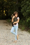 Young Girl Holding Pet Cat
