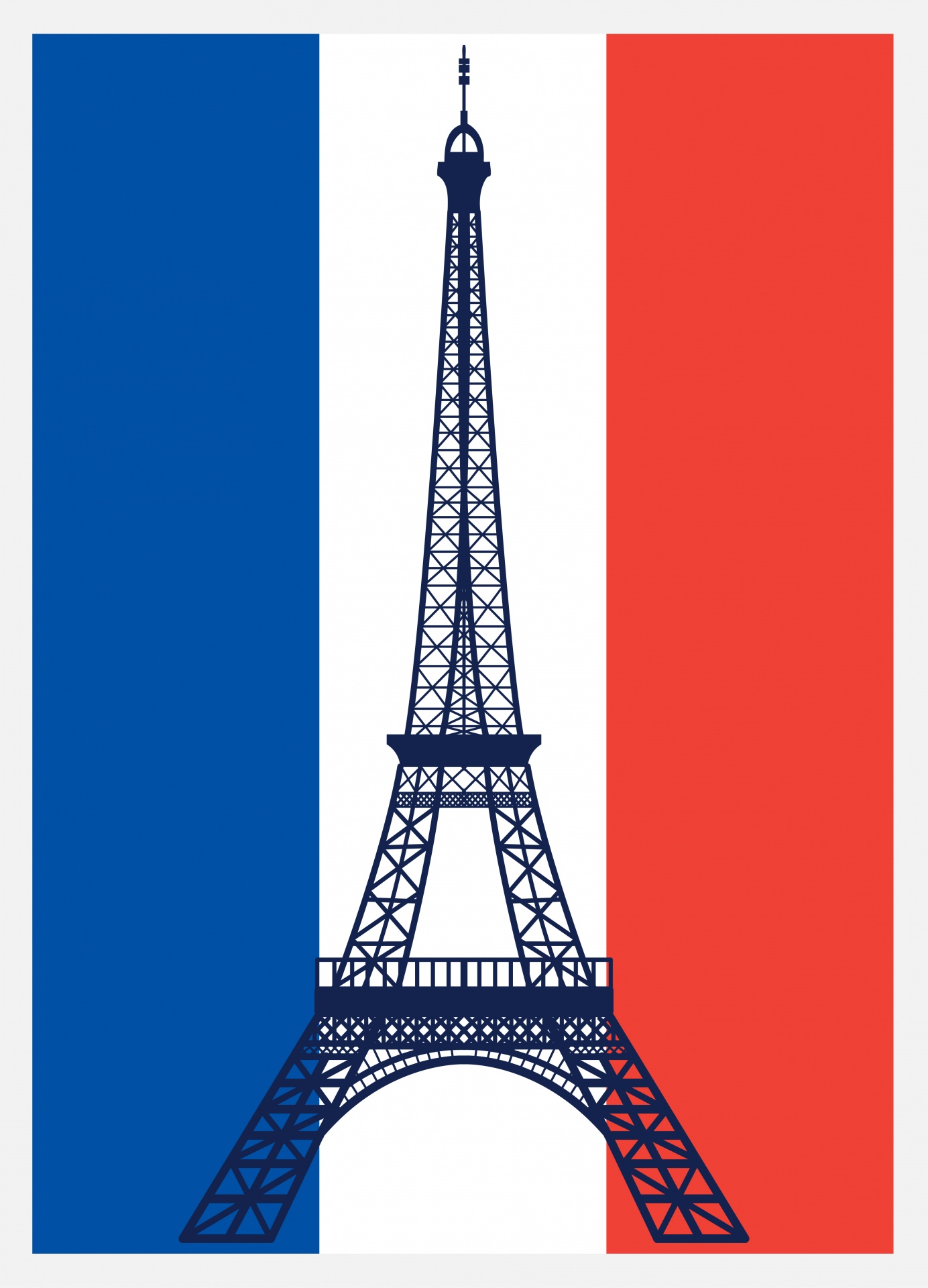 French Flag Eiffel Tower Free Stock Photo - Public Domain Pictures