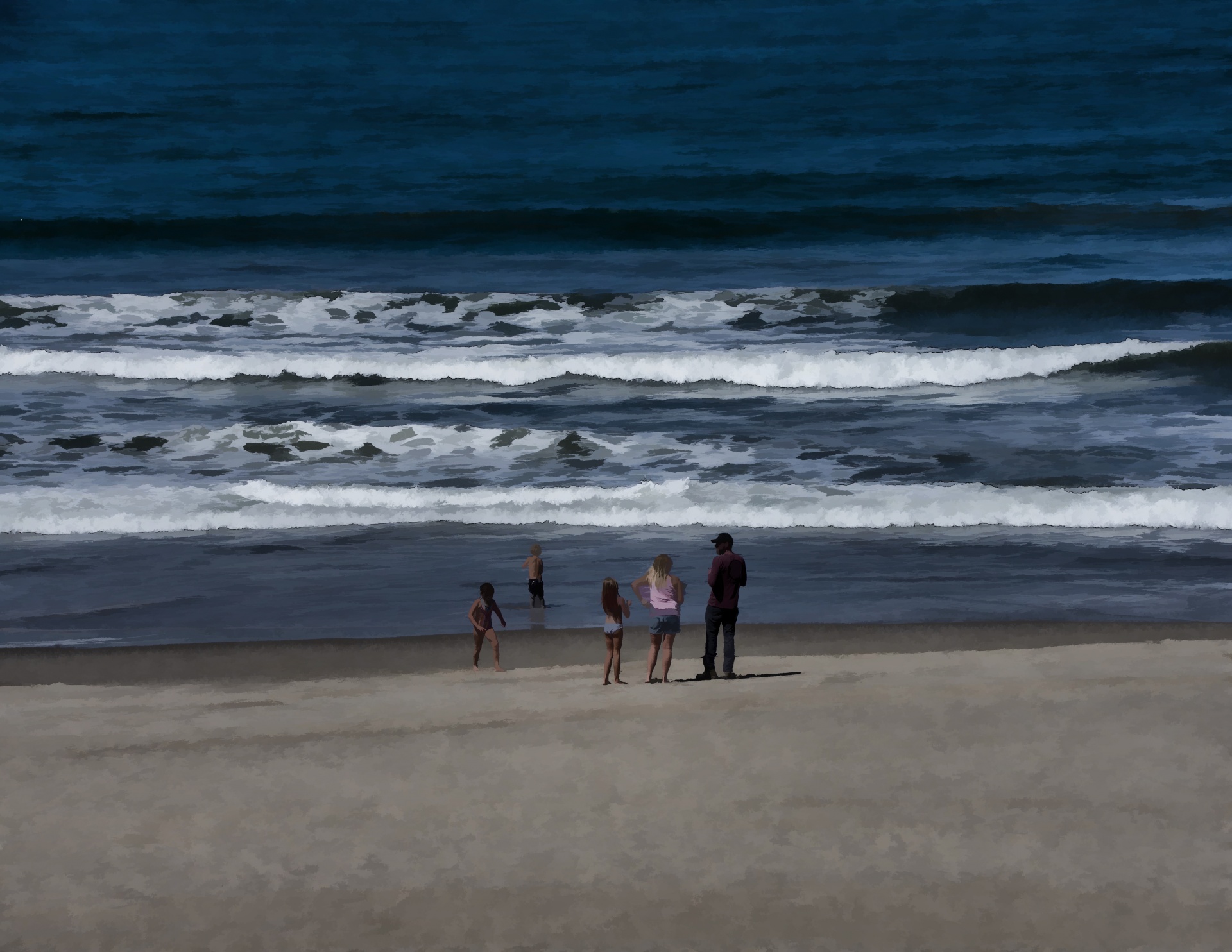 family-at-the-beach-free-stock-photo-public-domain-pictures