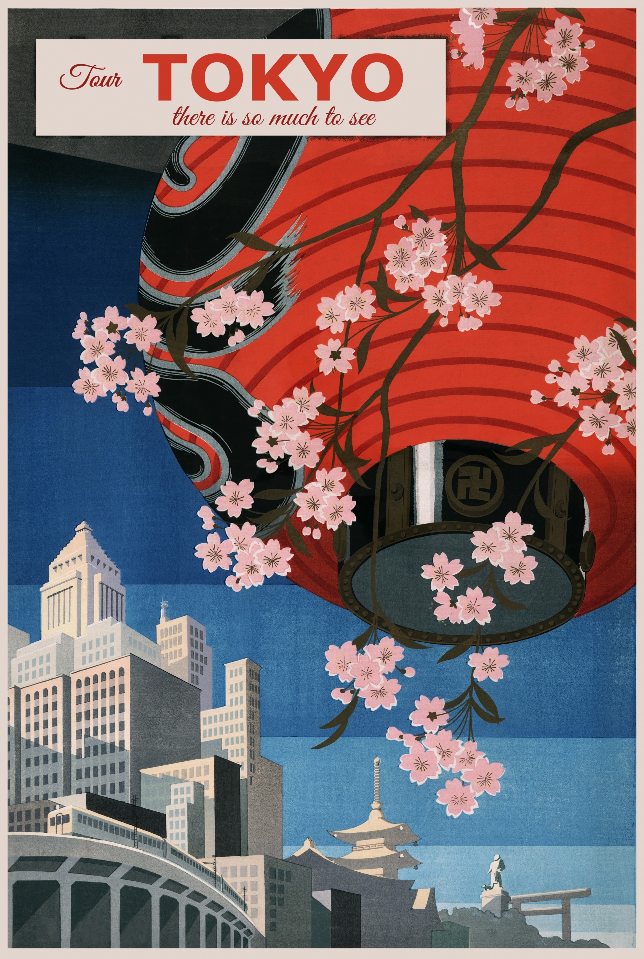 Japan Travel Poster Vintage Free Stock Photo - Public Domain Pictures