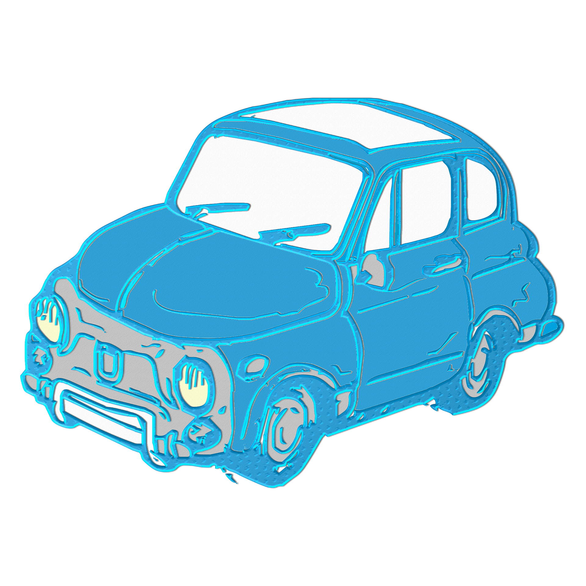 小さな青い車 無料画像 Public Domain Pictures