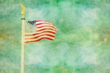 American Flag Grunge Painting