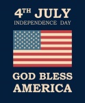 Americký den nezávislosti plakát