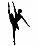 Balet tancerz sylwetka clipart