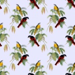 Fondo de pantalla de pájaros Vintage