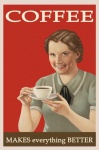 Kávé Vintage Retro poszter