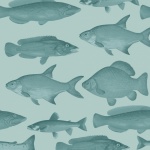 Fish Vintage Background Wallpaper