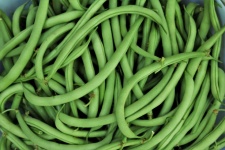 Čerstvé zelené fazole full frame