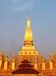 Wat Phra dourado que Luang em Vientiane