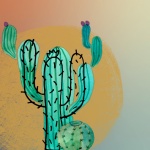 Aquarel cactussen illustratie