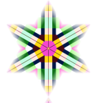 Star kaleidoscope PNG