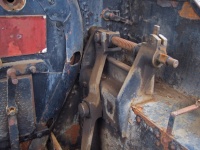 деталь интерьера в старом локомотиве