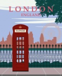 Cartel de viaje de Londres