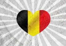 Love Belgium Flag Sign Heart Symbol