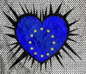 Love EU Flag European Union Flag Sign