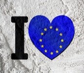 Love EU Flag European Union Flag Sign